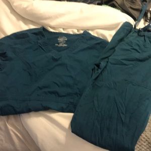Teal Cherokee Workwear Scrub Set